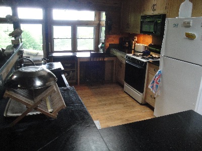 kitchen toward dining area